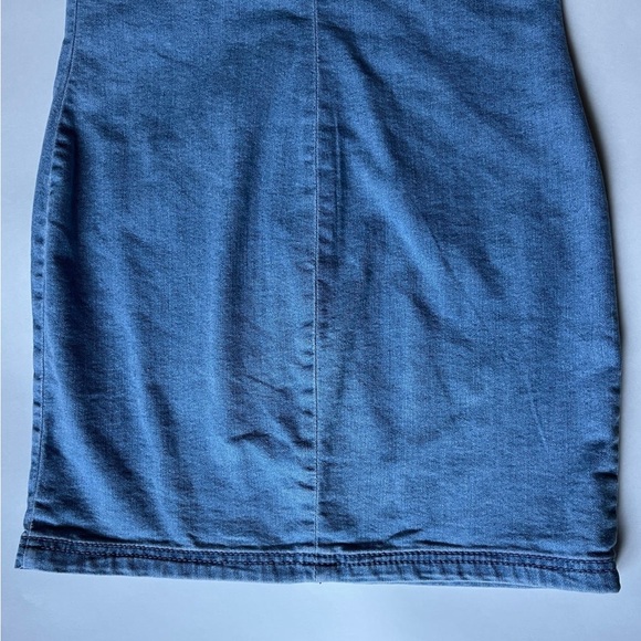 No Boundaries Full Zip Up Denim Dress - Picture 4 of 5